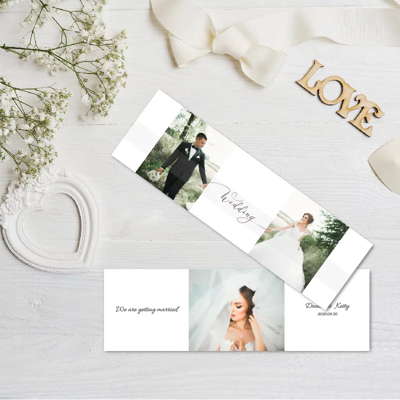 WEA1L20028L 婚禮相片謝卡：圖片 2