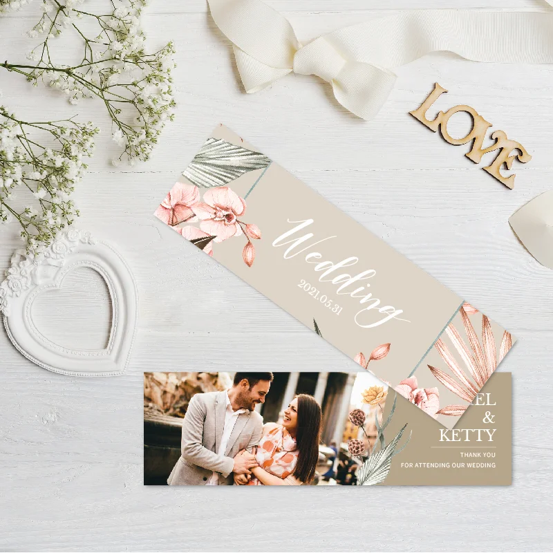 WEA1L20030L 婚禮相片謝卡：圖片 2