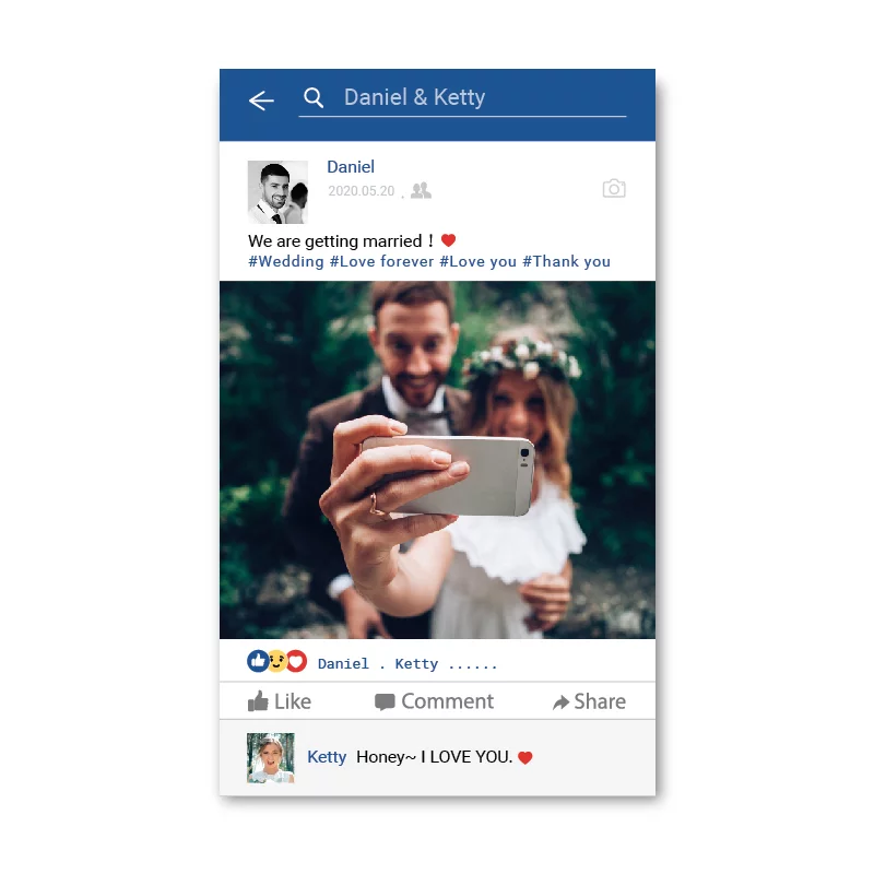 WEA1P10001 婚禮相片謝卡