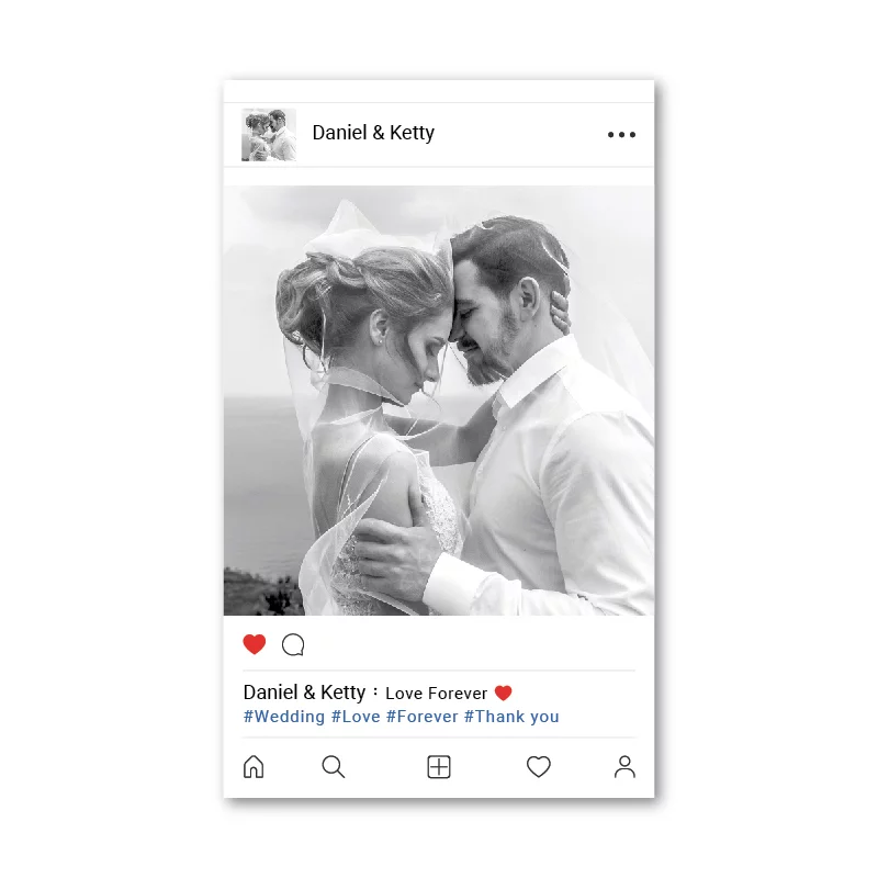 WEA1P10002 婚禮相片謝卡