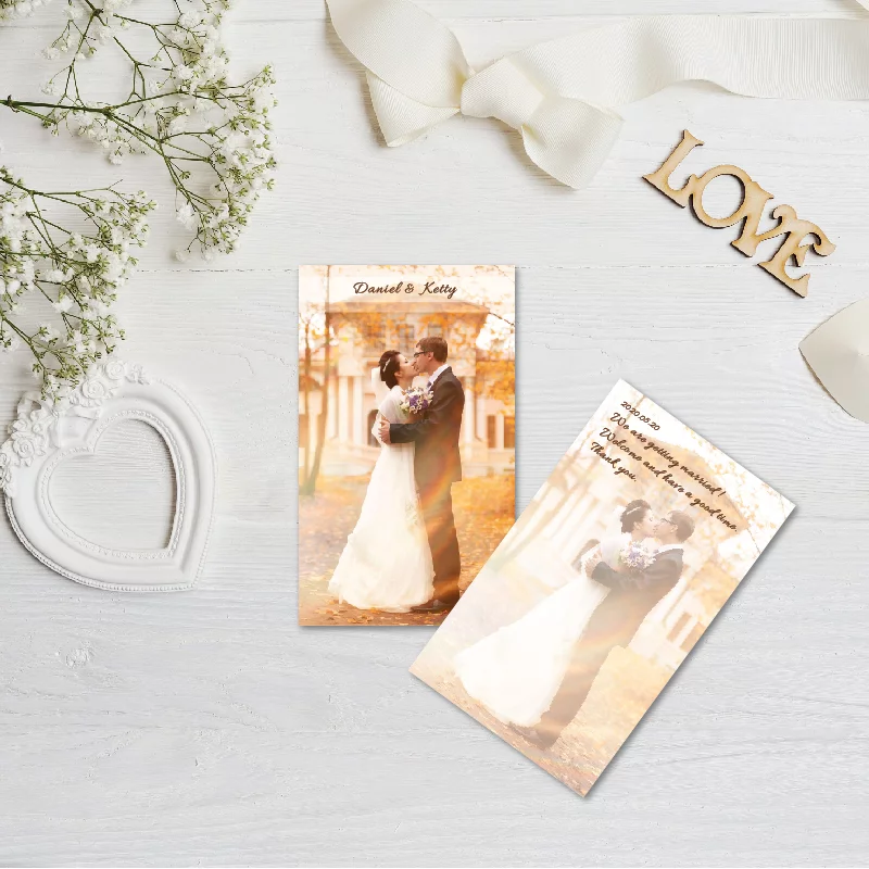 WEA1P10008 婚禮相片謝卡：圖片 2