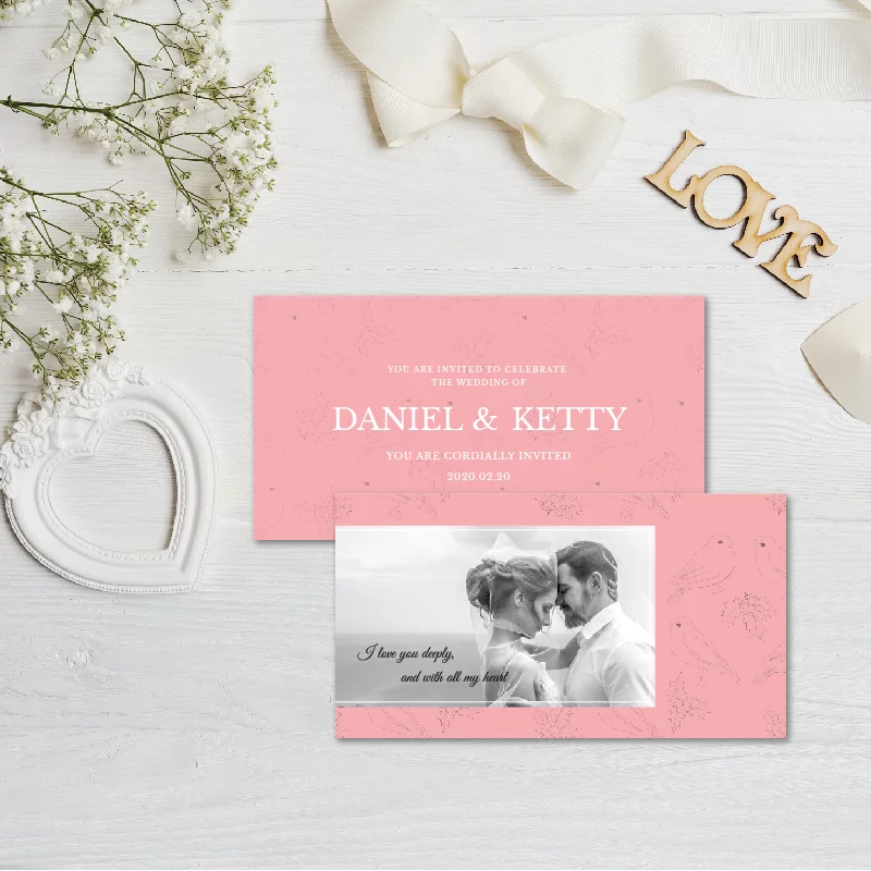 WEA1L30051 婚禮相片謝卡：圖片 2