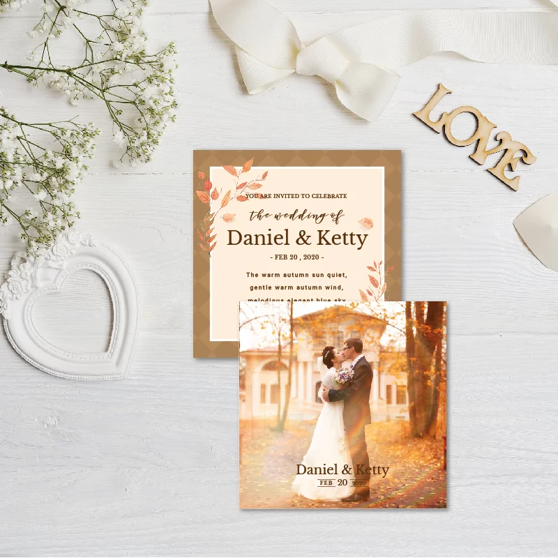 WEA1L20060 婚禮相片謝卡：圖片 2