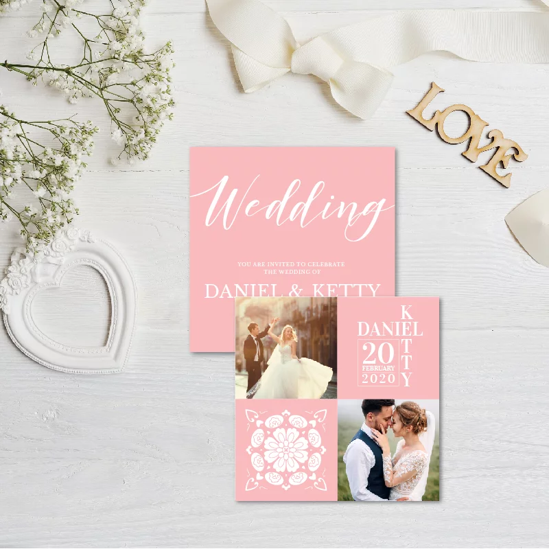 WEA1L20074 婚禮相片謝卡：圖片 2