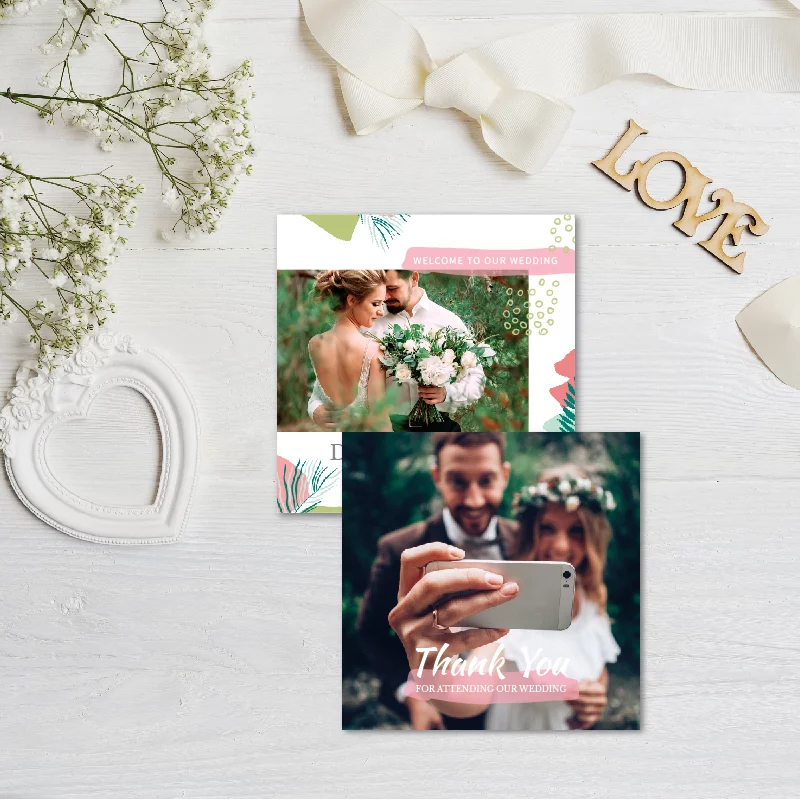 WEA1L20088 婚禮相片謝卡：圖片 2