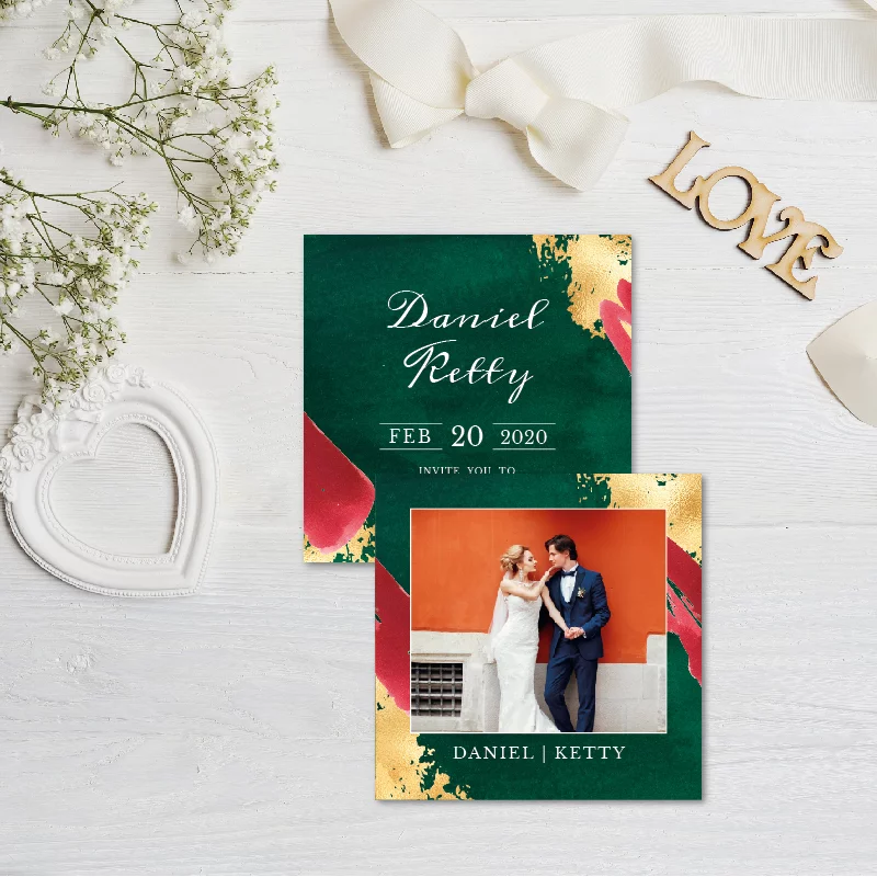 WEA1L20093 婚禮相片謝卡：圖片 2