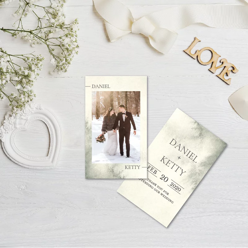 WEA1P10086 婚禮相片謝卡：圖片 2