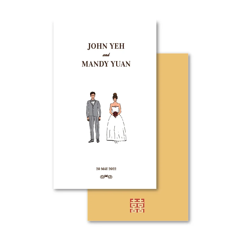 WEA1W60223 摺頁喜帖