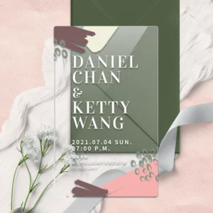 WEE1I20031 壓克力喜帖