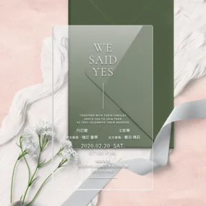 WEE1I20040 壓克力喜帖