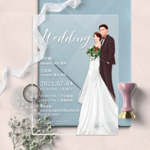 WEE1I40046 壓克力喜帖