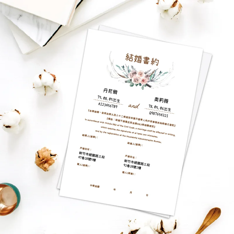 WEA1CE0034 結婚書約