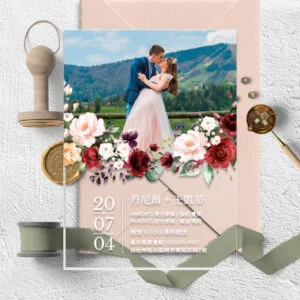 WEE1I40060 壓克力喜帖