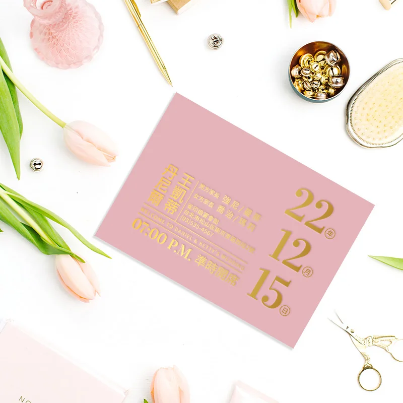 WEA2S40003 單面燙金喜帖：圖片 7