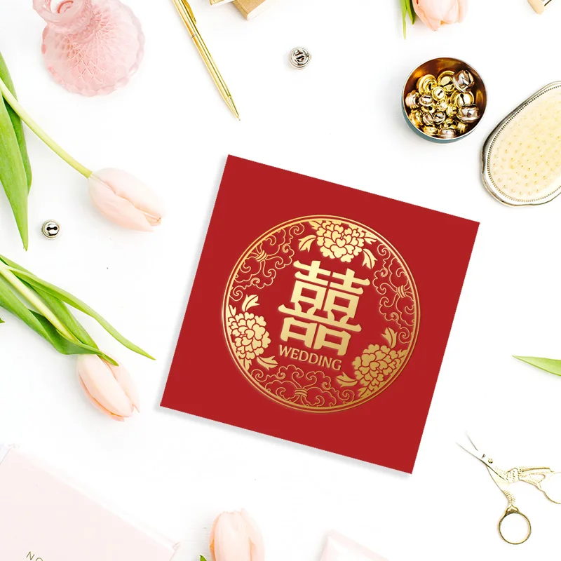 WEA2D10013 雙面燙金喜帖：圖片 5