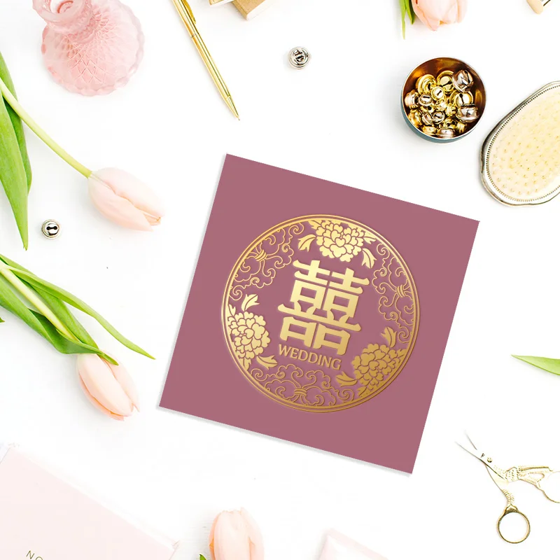 WEA2D10013 雙面燙金喜帖：圖片 8