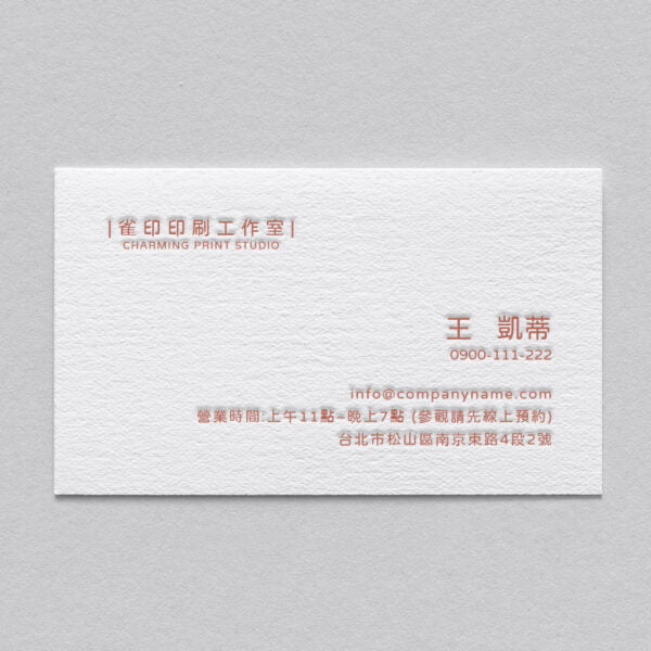 BUA1LS0013 凸版印刷名片單色