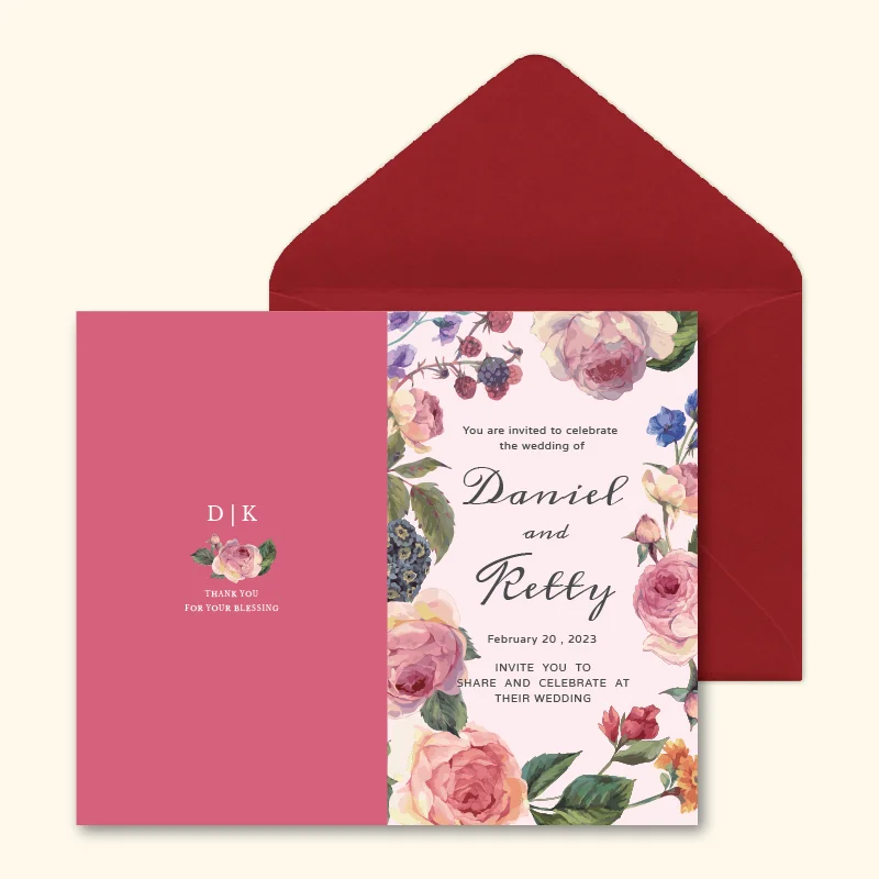 WEA1W60267 摺頁喜帖：圖片 4