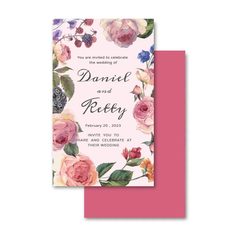 WEA1W60267 摺頁喜帖