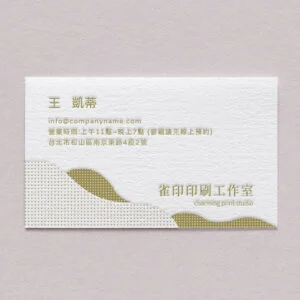 BUA1LS0012 凸版印刷名片單色