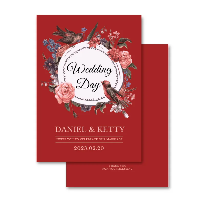 WEA1W80269 摺頁喜帖