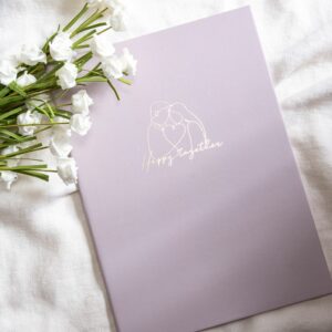 WES41P 結婚書約夾+書約 (Logo1 藕粉)