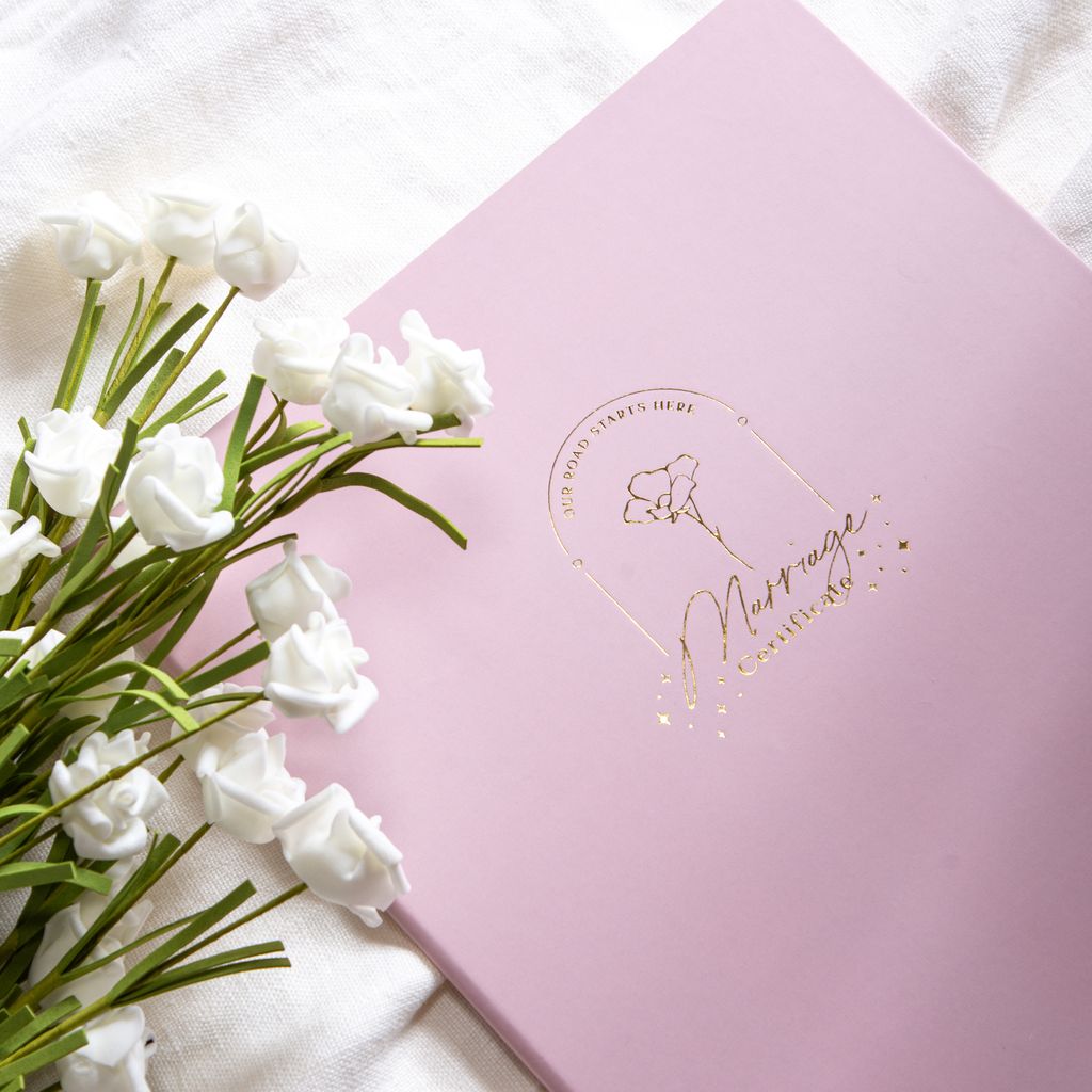 WES42R 結婚書約夾+書約 (Logo2 沙漠玫瑰):圖片 2
