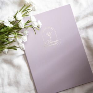 WES42P 結婚書約夾+書約 (Logo2 藕粉)
