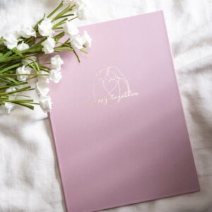 WES41R 結婚書約夾+書約 (Logo1 沙漠玫瑰)