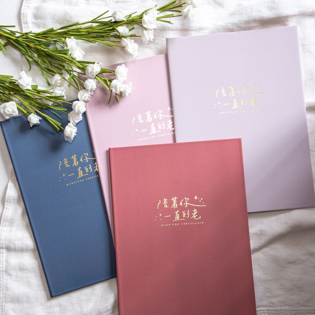WES43B 結婚書約夾+書約 (Logo3 灰藍):圖片 7