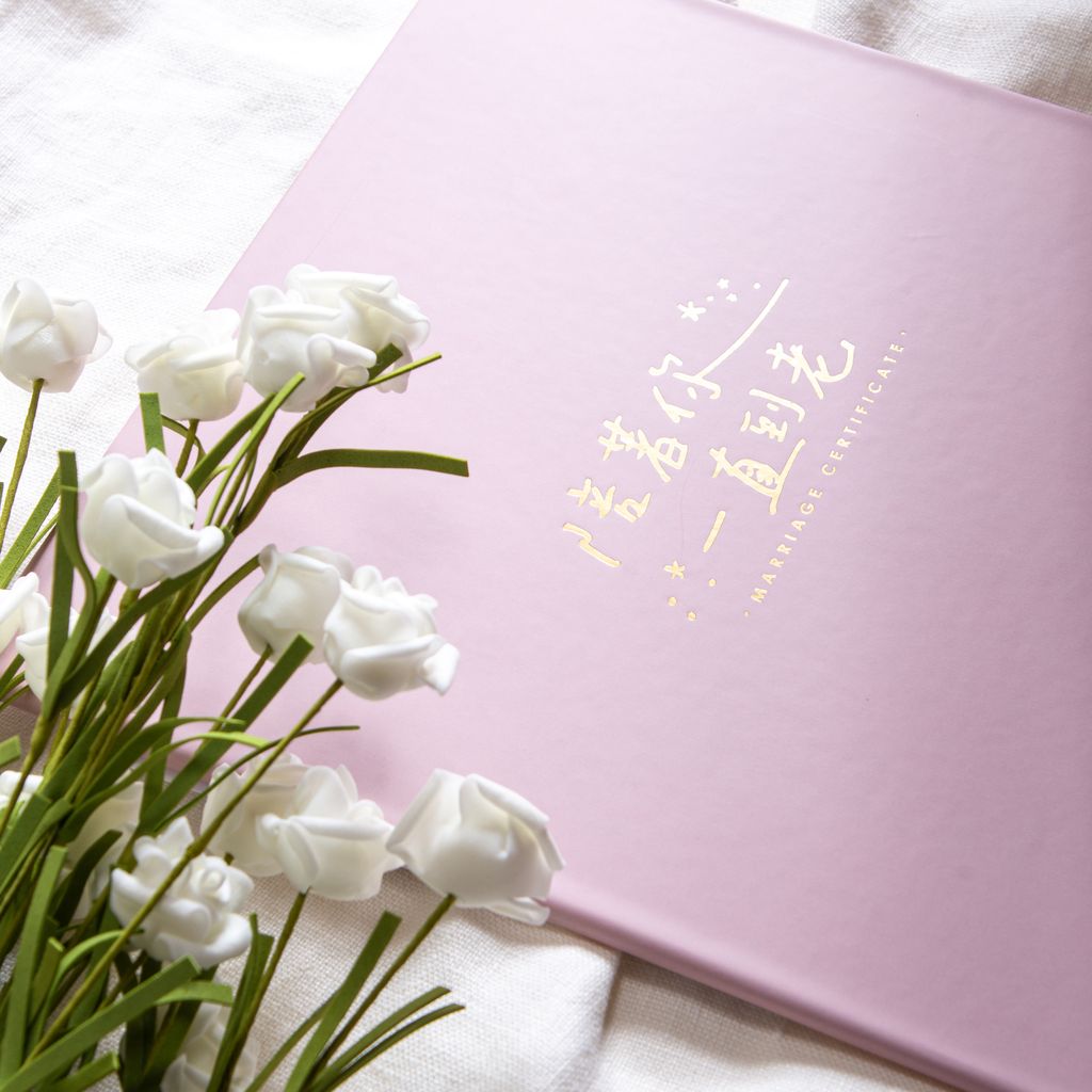 WES43R 結婚書約夾+書約 (Logo3 沙漠玫瑰):圖片 2