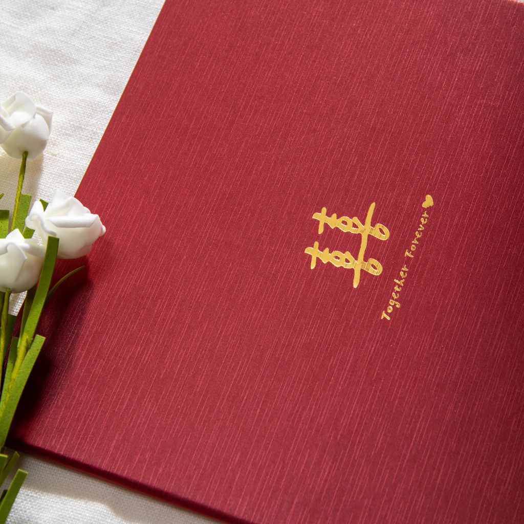 WES46GR 結婚書約夾+書約 (Logo6 珠光紅):圖片 2