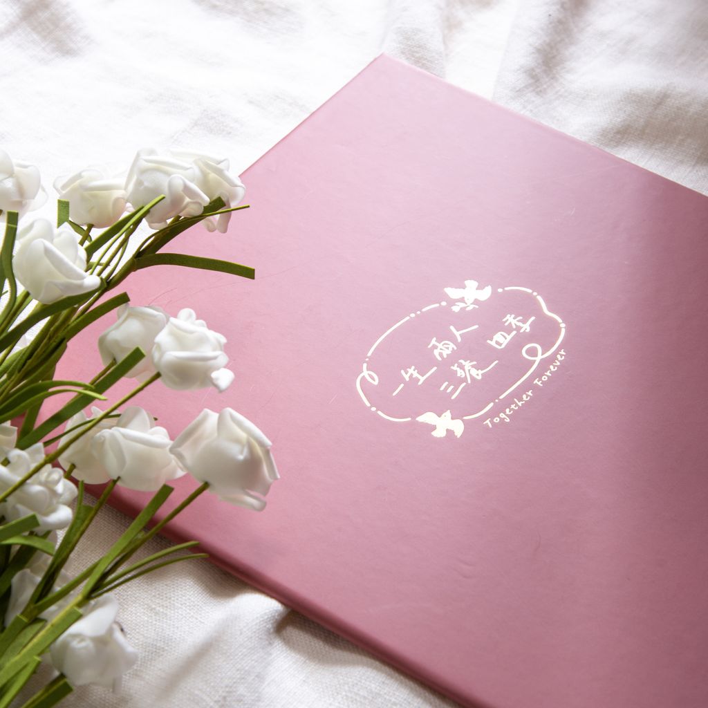 WES45C 結婚書約夾+書約 (Logo5 珊瑚):圖片 2